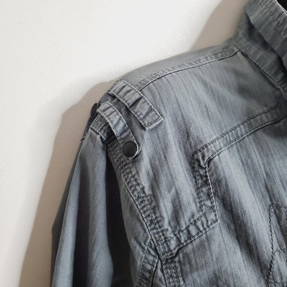 Burton London Y2K 2000s Aviator Military Urban Street Vintage Utility Jacket S - Picture 5 of 12